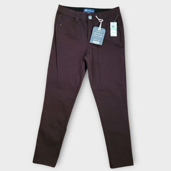 Democracy Jeggings Women's 8 Ab Solution Ankle Length Deep Burgundy Stretch NWT - Picture 1 of 7